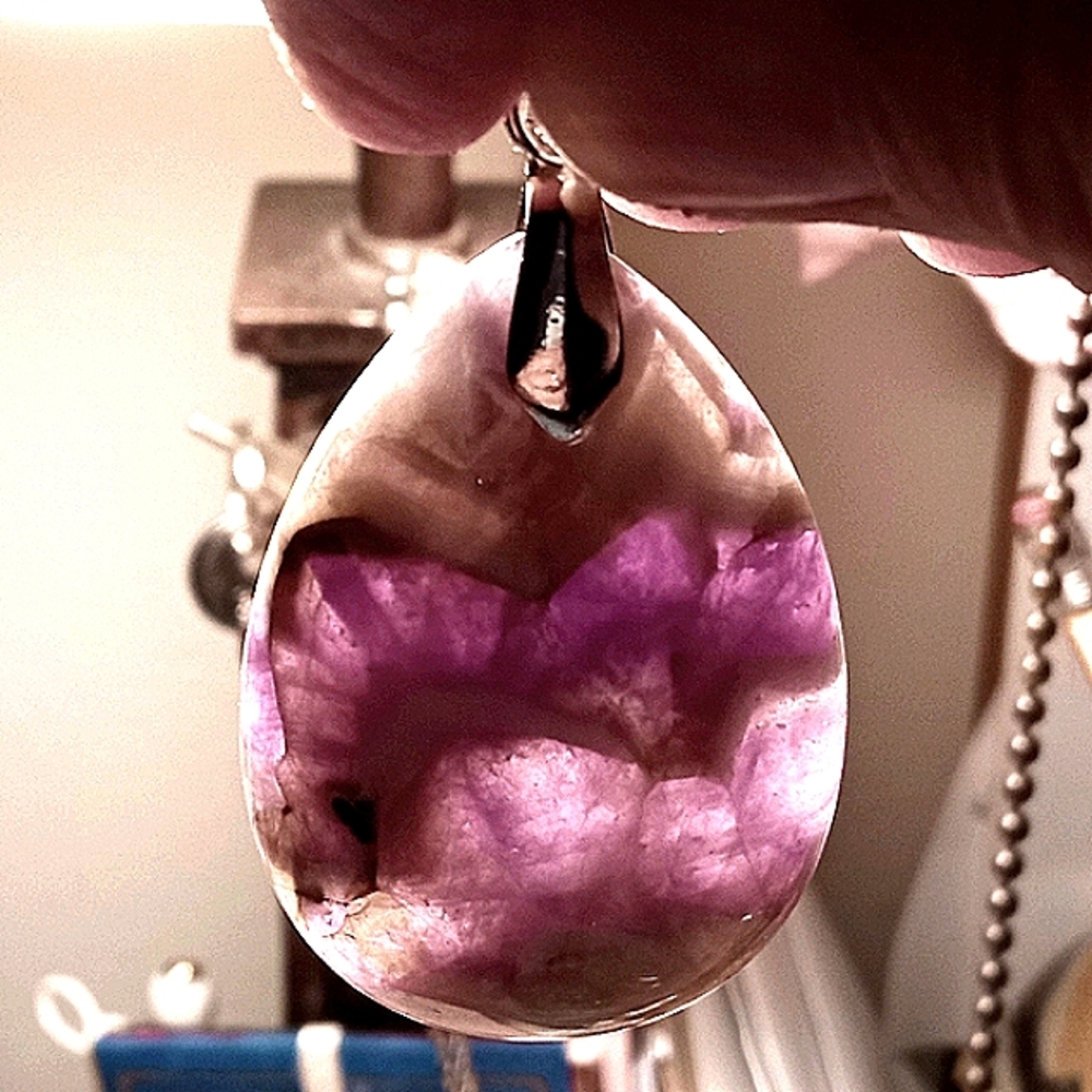 💁‍♀️Natural Dream Amethyst Crystal pendant!